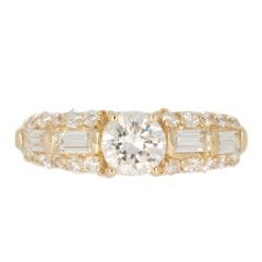 Gold Mixed-Cit Cubic Zirconia Dress Ring