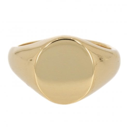 Gold Oval Signet Ring