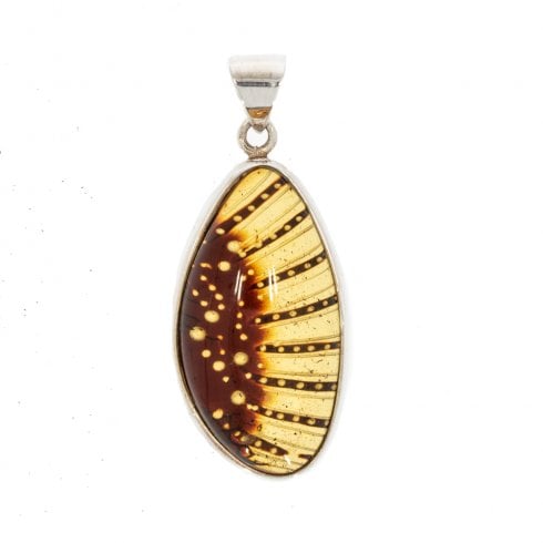 Hand Carved Abstract Pendant