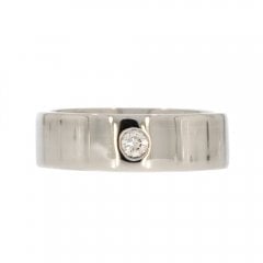 Palladium Diamond Set Wedding Band