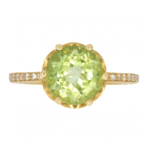 Peridot & Diamond Dress Ring