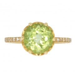Peridot & Diamond Dress Ring