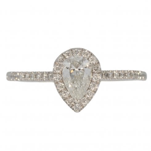 Platinum Diamond Cluster Ring