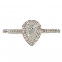 Platinum Diamond Cluster Ring