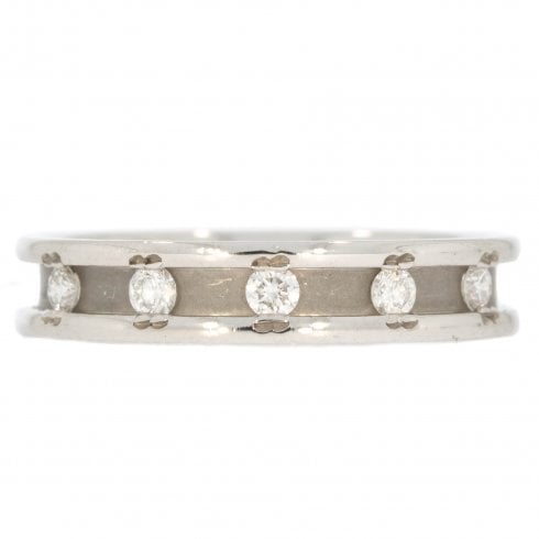 Platinum Diamond-Set Wedding Ring