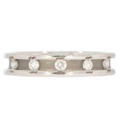 Platinum Diamond-Set Wedding Ring