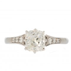 Platinum Diamond Solitaire Ring