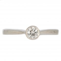 Platinum Diamond Solitaire Ring