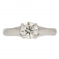 Platinum Diamond Solitaire Ring