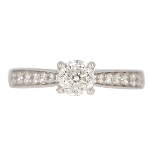 Platinum Diamond Solitaire Ring