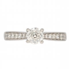Platinum Diamond Solitaire Ring