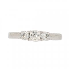 Platinum Diamond Three Stone Ring