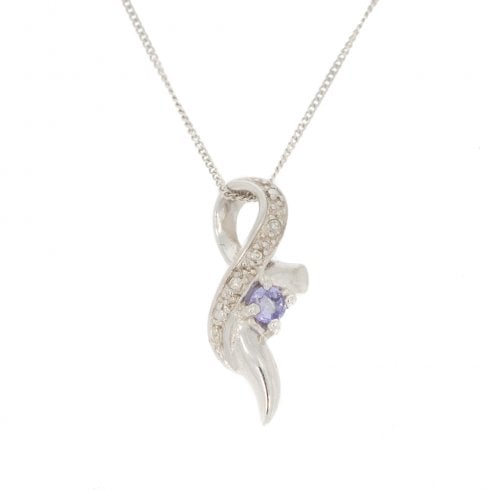 Tanzanite & Diamond Pendant