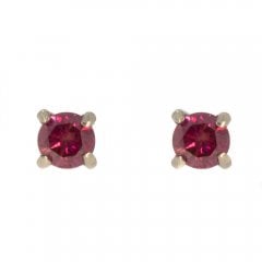 Treated Pink Diamond Ear Studs