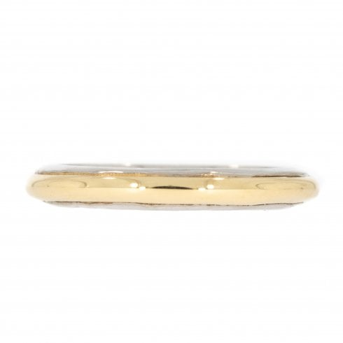 Two-colour Gold Wedding Band
