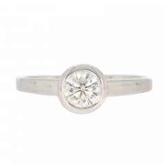 Vintage 18ct Gold Diamond Solitaire Ring