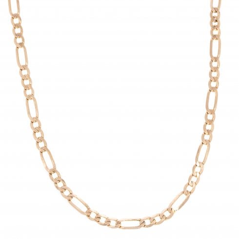 Vintage 23" Gold Figaro Link Chain