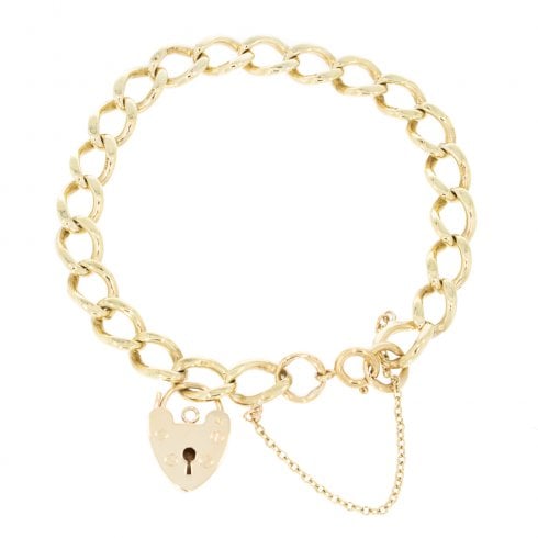 Vintage 9ct Gold Curb link Bracelet