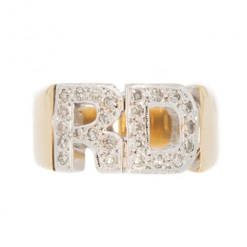 Vintage Diamond 9ct Gold Dress Ring