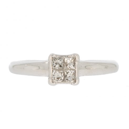 Vintage Diamond Cluster Ring