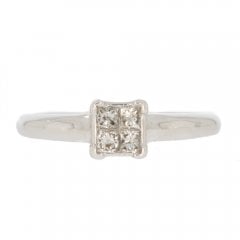 Vintage Diamond Cluster Ring