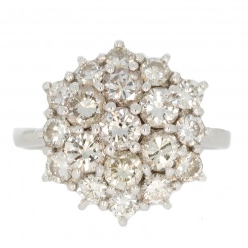 Vintage Diamond Cluster Ring