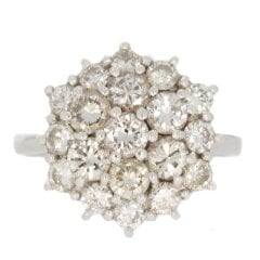 Vintage Diamond Cluster Ring