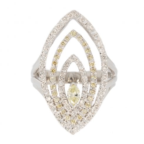 Vintage Diamond Cocktail Ring