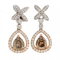Vintage Diamond Drop Earrings