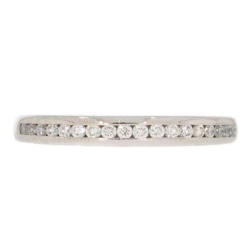 Vintage Diamond Half Hoop Ring