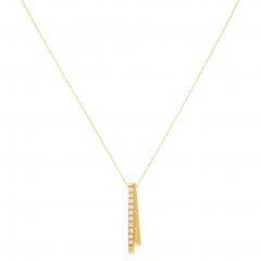 Vintage Diamond Line Pendant