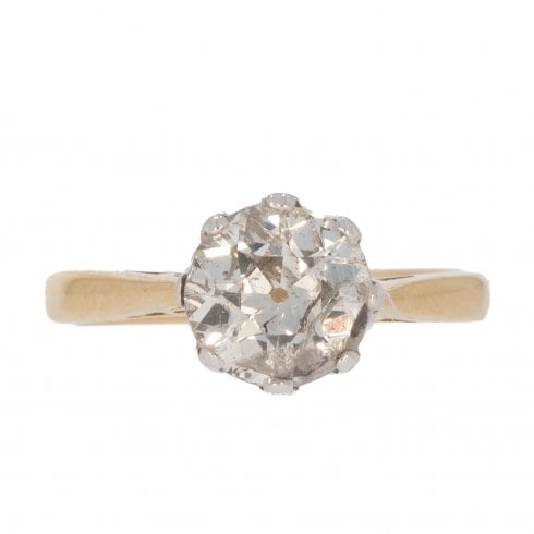 Vintage Diamond Solitaire Ring