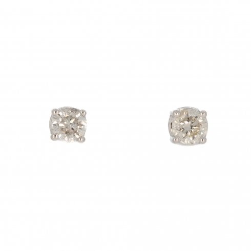 Vintage Diamond Stud Earrings