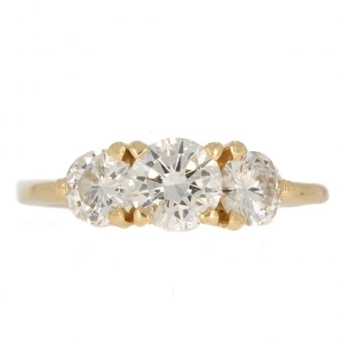 Vintage Diamond Three Stone Ring