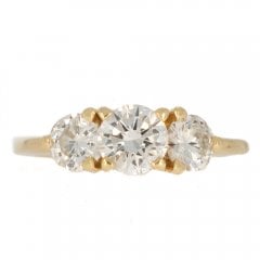Vintage Diamond Three Stone Ring