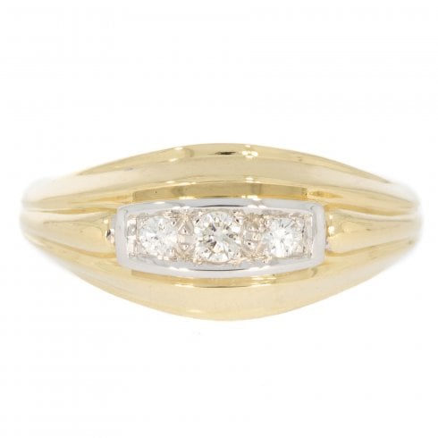 Vintage Diamond Three Stone Ring