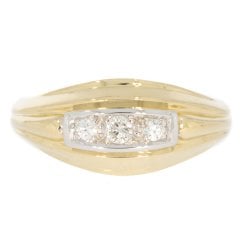 Vintage Diamond Three Stone Ring