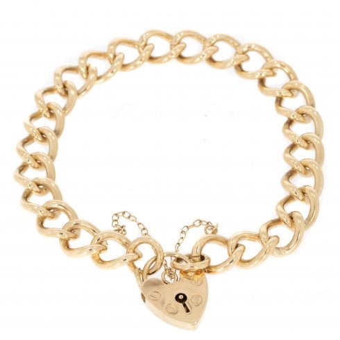Vintage Gold Curb Link Bracelet