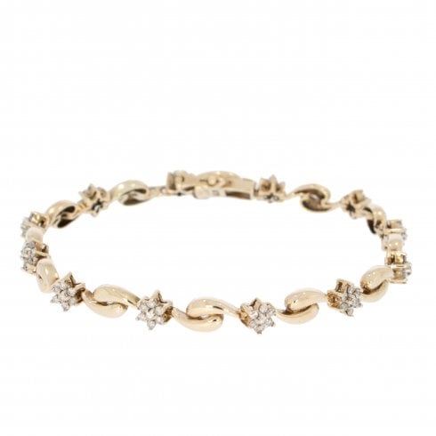 Vintage Gold Diamond Bracelet