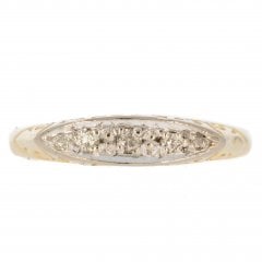 Vintage Gold Diamond Five Stone Ring