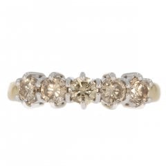 Vintage Gold Diamond Five Stone Ring