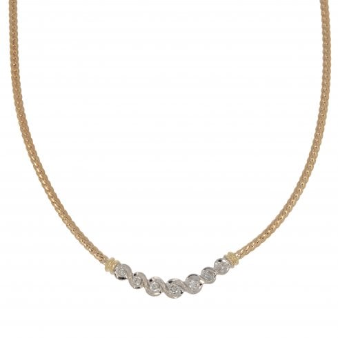 Vintage Gold Diamond Necklace