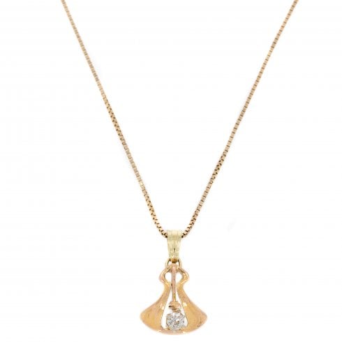 Vintage Gold Diamond Pendant