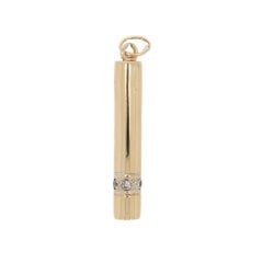 Vintage Gold Diamond Set Drop Pendant