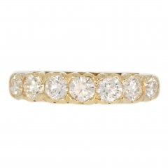 Vintage Gold Diamond Seven Stone Ring