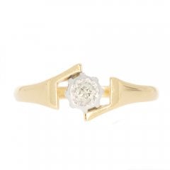 Vintage Gold Diamond Solitaire