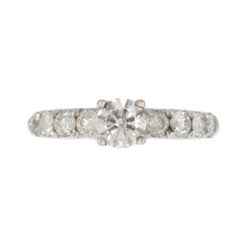 Vintage Gold Diamond Solitaire Ring