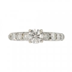Vintage Gold Diamond Solitaire Ring