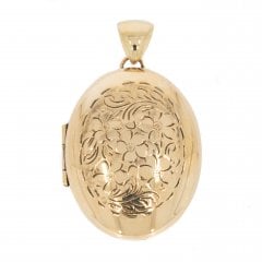 Vintage Gold Engraved Locket