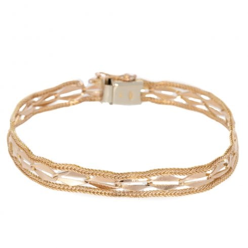 Vintage Gold Fancy Link Bracelet